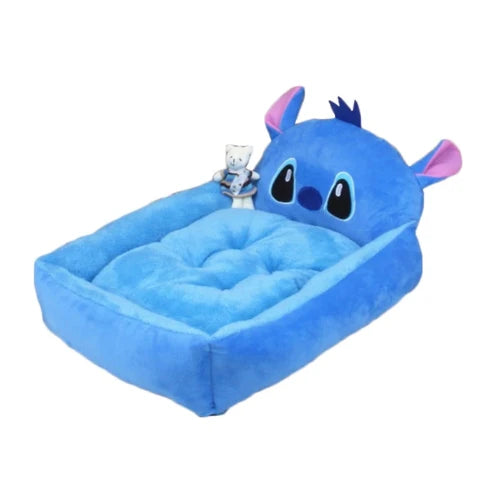 Niche pour Chihuahua : Panière bleue Lilo et stitch Disney  – Confort maximal avec intérieur moelleux, parfait pour les petits chiens ou chats
