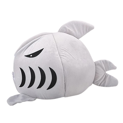 Niche pour Chihuahua en forme de requin gris – Confort maximal avec intérieur moelleux, parfait pour les petits chiens ou chats