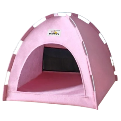 Niche pour Chihuahua : tente rose foncée – Confort maximal avec intérieur moelleux, parfait pour les petits chiens ou chats