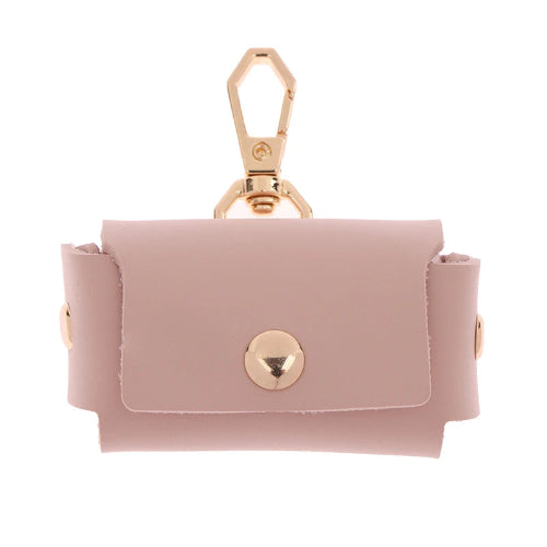 Accessoire pour Chihuahua : Pendentif boîte en cuir rose – pratique, parfait pour votre petit chien ou chat sur son collier