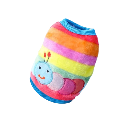 Chihuahua-Pullover: Regenbogen-Chenille