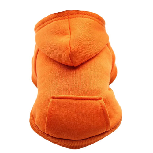 Pull à capuche pour Chihuahua orange – vêtement parfait pour garder votre petit chien ou chat au chaud