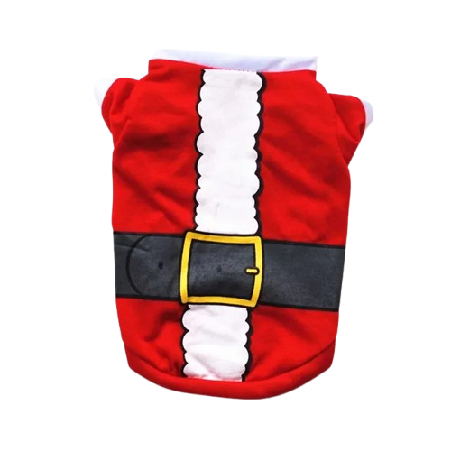 Pull pour Chihuahua rouge motifs père noël – Confortable, vêtement parfait pour garder votre petit chien ou chat au chaud