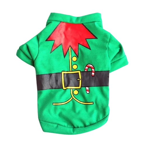 Pull pour Chihuahua vert motif lutin de noël – Confortable, vêtement parfait pour garder votre petit chien ou chat au chaud