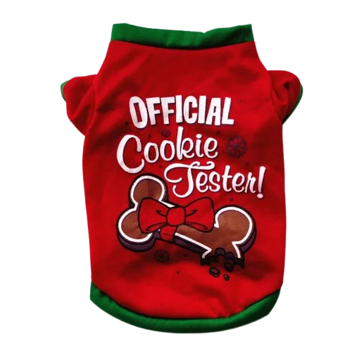 Pull pour Chihuahua rouge motifs cookies de noël – vêtement parfait pour garder votre petit chien ou chat au chaud