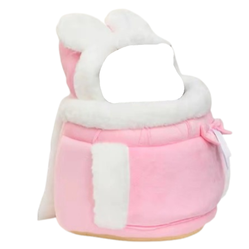 Sac à dos polaire rose blanc pour transporter votre Chihuahua - confortable pour emmener partout votre petit chien ou chat