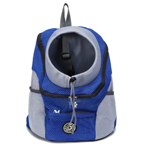Sac à dos bleu et gris pour transporter votre Chihuahua – Pratique et confortable pour emmener partout votre petit chien ou chat