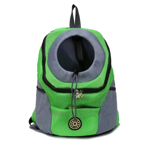 Sac à dos vert et gris pour transporter votre Chihuahua – Pratique et confortable pour emmener partout votre petit chien ou chat