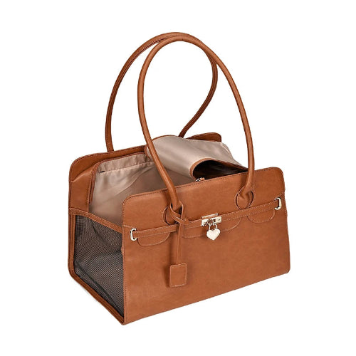 Chihuahua Transport: Ledertasche