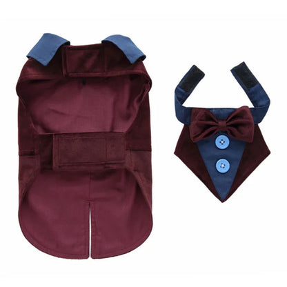 Déguisement Chihuahua : costume smoking marron confortable et tendance, parfait pour les fêtes, évènements, anniversaires ou halloween – taille parfaite pour les petits chiens