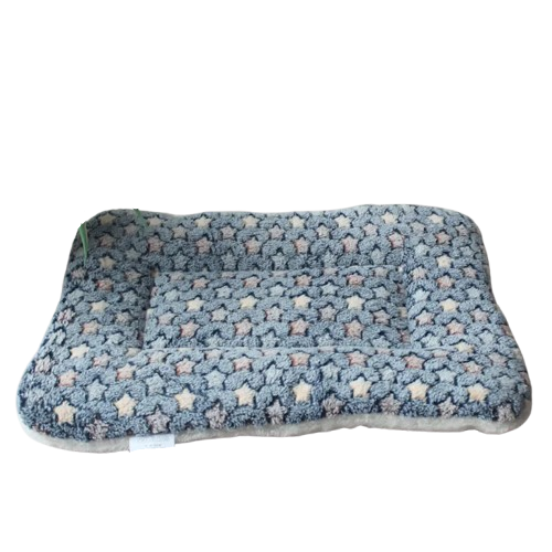 Niche pour Chihuahua - Tapis d'appoint bleu avec motifs étoiles – Confortable pour accueillir votre petit chien ou chat