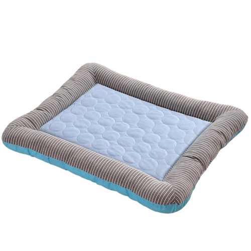 Niche pour Chihuahua - Tapis de couchage bleu et gris – Confortable pour accueillir votre petit chien ou chat