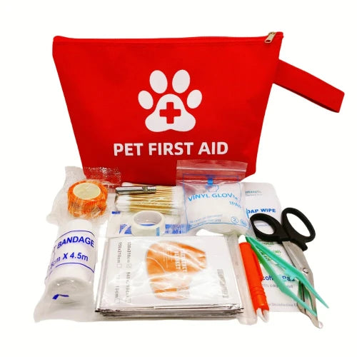 Accessoire pour Chihuahua - Trousse de secours pour petit chien ou chat – Complète et pratique, idéale pour les premiers soins