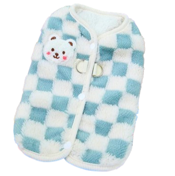 Chihuahua-Mantel: Karierte Jacke