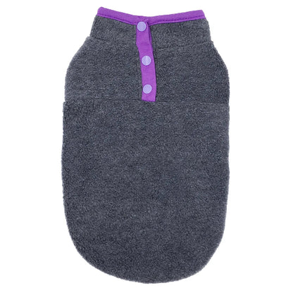 Manteau pour Chihuahua : veste polaire grise – Confortable, parfait pour protéger votre petit chien ou chat pendant les promenades