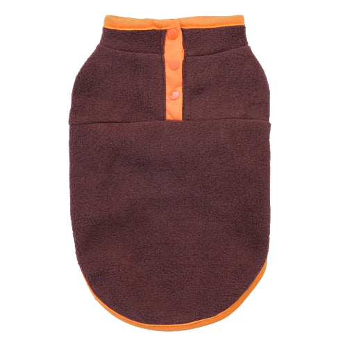 Manteau pour Chihuahua : veste polaire marron – Confortable, parfait pour protéger votre petit chien ou chat pendant les promenades