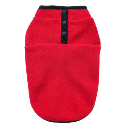 Manteau pour Chihuahua : veste polaire rouge – Confortable, parfait pour protéger votre petit chien ou chat pendant les promenades