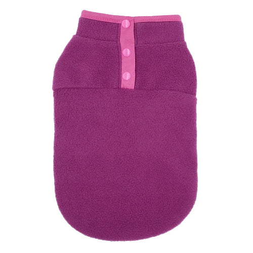 Manteau pour Chihuahua : veste polaire violet – Confortable, parfait pour protéger votre petit chien ou chat pendant les promenades